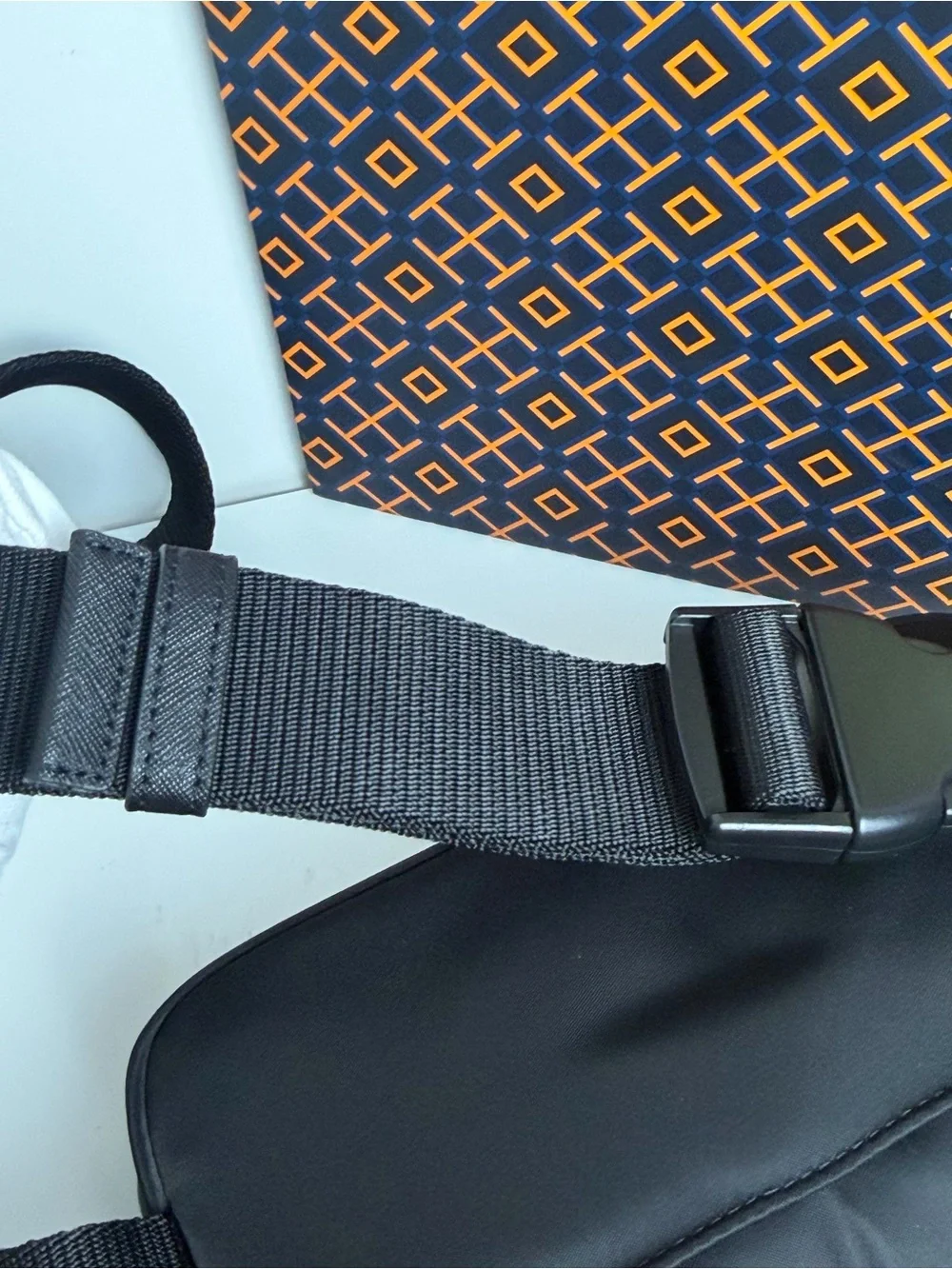 NWT Tory Burch Black Nylon Belt Bag